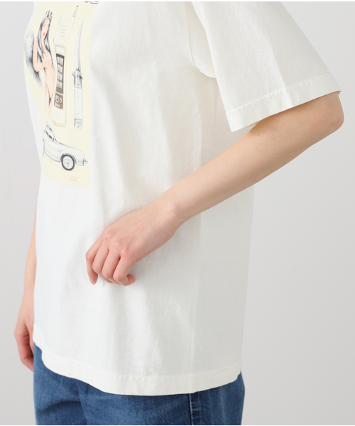 Oriens JOURNAL STANDARD（オリエンス ジャーナルスタンダード）の「【PARADISE NYC /パラダイスニューヨーク】 FALLEN ANGEL SS（Tシャツ/カットソー・レディース・ホワイト・SMALL/MEDIUM）」の15枚目の写真
