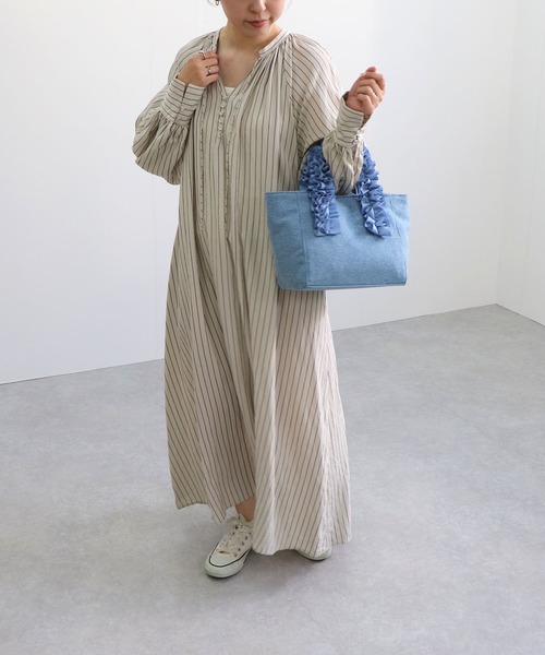 Sporty & Rich 韓国限定 グラフィック ソウル ミニトートバッグ セール】ハンドルフリルミニトートバッグ（トートバッグ）｜T・S