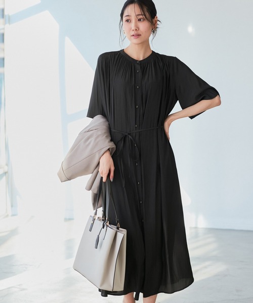 【美品】Plage Ribハーフスリーブワンピース ブラック 36 新品☆Plage Rib ハーフスリーブ ワンピース - メルカリ