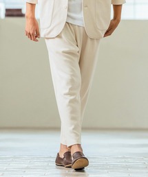 mp13238- Seersucker Two Tuck Design Tapered Pants ツータックパンツ