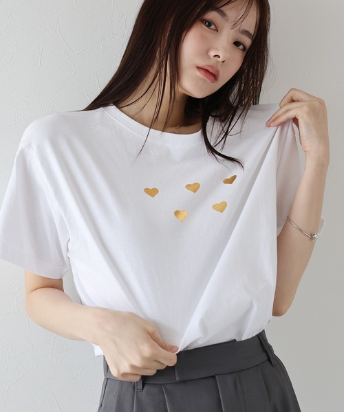 ホワイト ハートデザイン シャツ サイズ40おまとめ品 ハートマークに羽根十字架定番Tシャツの商品購入ページ