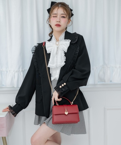 〓SONIA RYKIEL〓 ラッフル フリル デザイン テーラード ジャケット