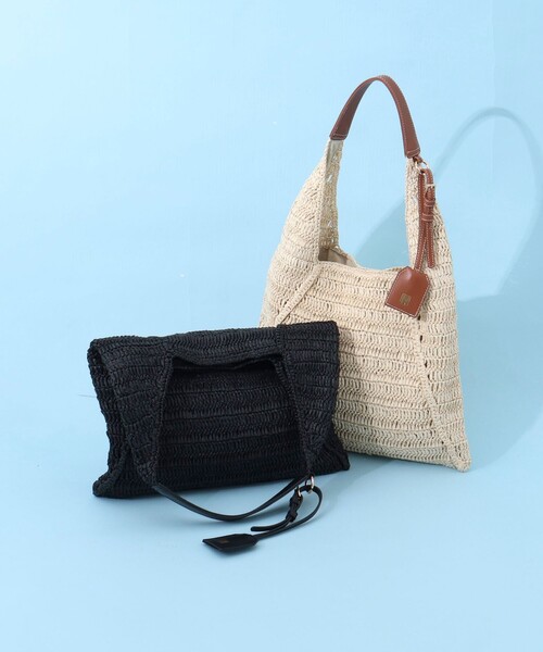 NOLLEY’S(ノーリーズ)の「ペーパークロシェバッグ(ショルダーバッグ・レディース・ベージュ/ブラック・FREE)」の18枚目の写真