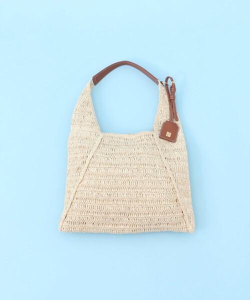 NOLLEY’S(ノーリーズ)の「ペーパークロシェバッグ(ショルダーバッグ・レディース・ベージュ/ブラック・FREE)」の19枚目の写真