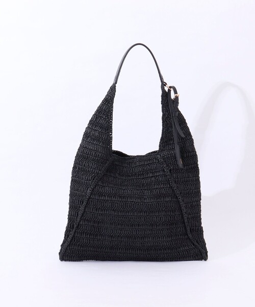 NOLLEY’S(ノーリーズ)の「ペーパークロシェバッグ(ショルダーバッグ・レディース・ベージュ/ブラック・FREE)」の22枚目の写真