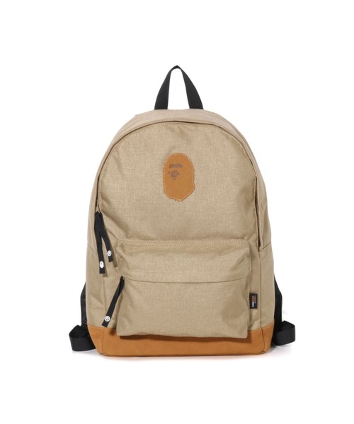 A BATHING APE（アベイシングエイプ）の「APE HEAD PATCH CORDURA DAYPACK（バックパック/リュック・メンズ・ベージュ/ネイビー/ブラック・FREE）」の5枚目の写真