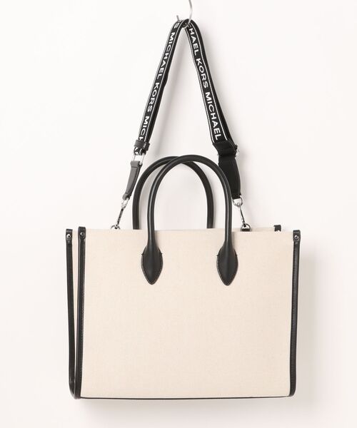 MICHAEL KORS（マイケルコース）の「MIRELLA キャンバス トート ミディアム（トートバッグ・レディース・ブラック・FREE）」の2枚目の写真