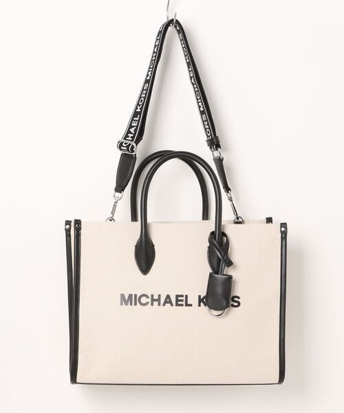MICHAEL KORS（マイケルコース）の「MIRELLA キャンバス トート ミディアム（トートバッグ・レディース・ブラック・FREE）」の7枚目の写真