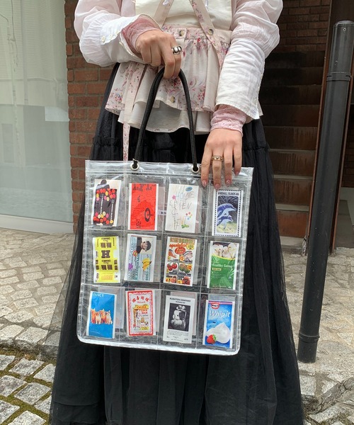 HEY! Mrs ROSE Shield Motif Tote ビニールバッグ セール】HEY! Mrs ROSE(ヘイ！ミセスローズ)Shield Motif Tote