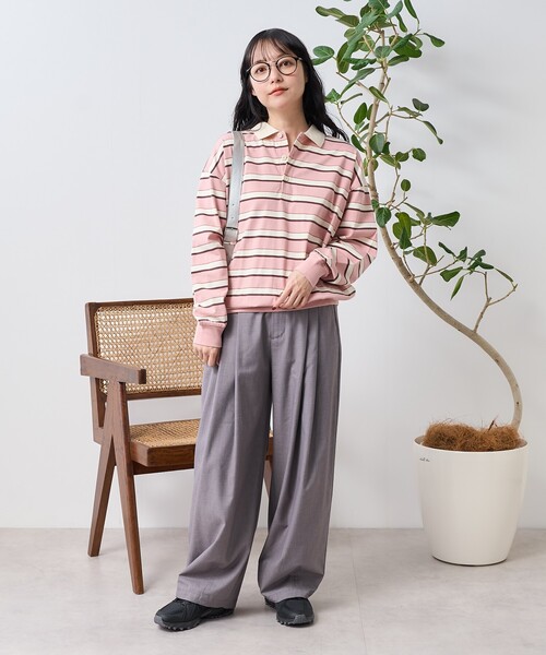 FREAK'S STORE（フリークスストア）の「マルチボーダーポロ襟 トップス