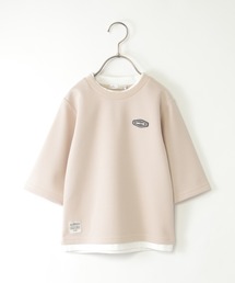 ikka（イッカ）の「【親子コーデ】パイナップルレイヤード7分袖Tシャツ（120~160cm）（Tシャツ/カットソー・キッズ）」