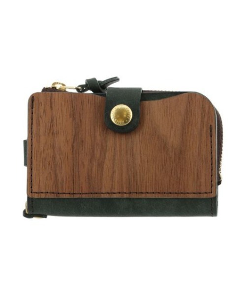 【VARCO REAL WOOD/ヴァーコ リアル ウッド】 マルゴー キーカードコインケース 日本製 牛革