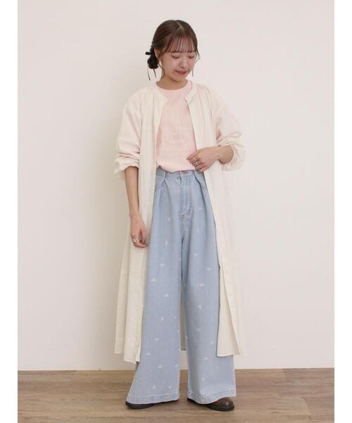 Samansa Mos2（サマンサ モスモス）の「【M/Lサイズ】ホックタックデニムパンツ（その他パンツ・レディース・サックスブルー/ブラック/ブルー・L/M）」の21枚目の写真