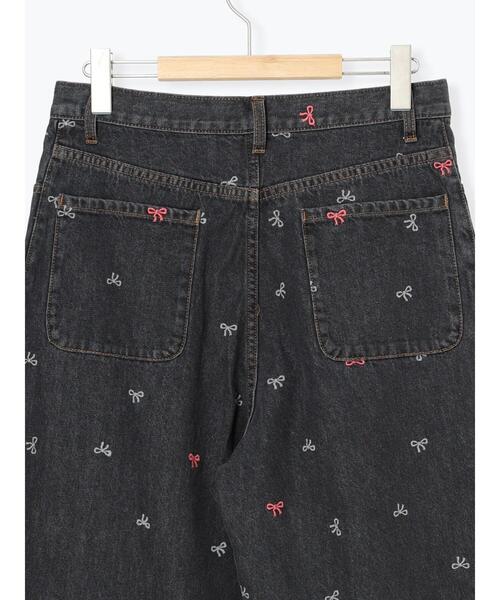 Samansa Mos2（サマンサ モスモス）の「【M/Lサイズ】ホックタックデニムパンツ（その他パンツ・レディース・サックスブルー/ブラック/ブルー・L/M）」の12枚目の写真