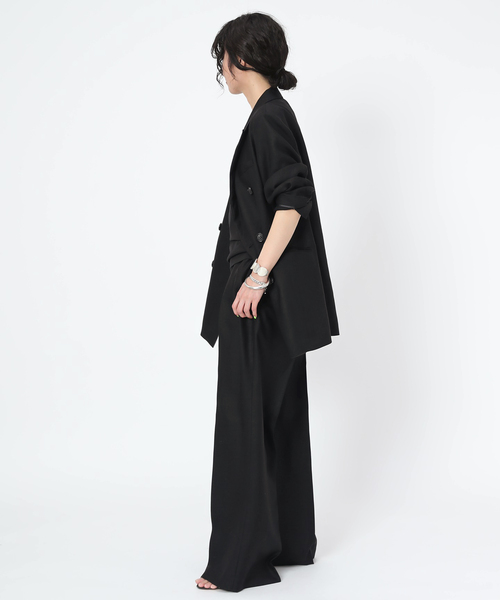 AP STUDIO(エーピーストゥディオ)の「テノールワイドパンツ(スラックス・レディース・ブラック・34/36/38/40)」の10枚目の写真