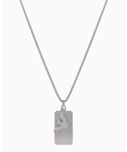 エンポリオ アルマーニ】ドッグタグネックレス(Silver)_