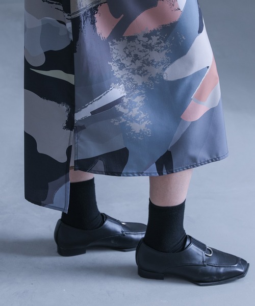kOhAKU（コハク）の「アート柄シャツワンピース（シャツワンピース・レディース・グレー/ブラック・FREE）」の16枚目の写真