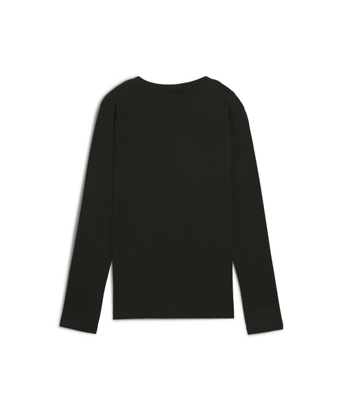 PUMA（プーマ）の「PUMA プーマ ウィメンズ ESS スモール NO. 1 ロゴ 長袖 Tシャツ（Tシャツ/カットソー・レディース・ホワイト/ブラック・LARGE/MEDIUM/SMALL/X-LARGE）」の5枚目の写真
