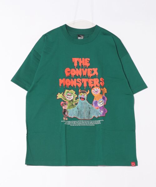 CONVEX（コンベックス）の「ﾓﾝｽﾀｰ/WIDE-T (大人)（Tシャツ/カットソー・メンズ・ベージュ/グリーン/チャコールグレー・LARGE/MEDIUM）」の3枚目の写真