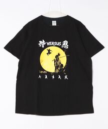 JIN plus（ジンプラス）の「侍＆忍者　JINプラスブラックTシャツ（Tシャツ/カットソー）」
