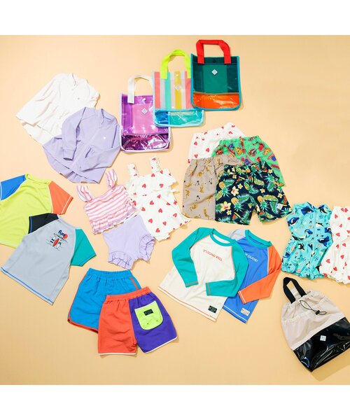 BREEZE（ブリーズ）の「【UVカット/ジュニア対応】長袖ラッシュガード（ラッシュガード・キッズ・エメラルド/ライトグレー/レインボー/ライム・80/90/100/110/120/130/140）」の16枚目の写真