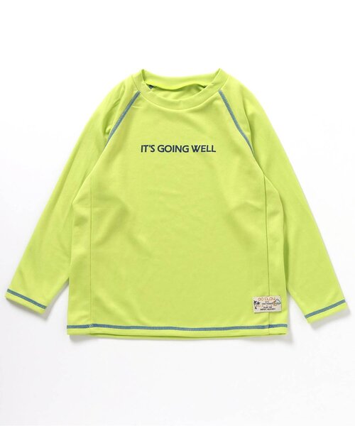 BREEZE（ブリーズ）の「【UVカット/ジュニア対応】長袖ラッシュガード（ラッシュガード・キッズ・エメラルド/ライトグレー/レインボー/ライム・80/90/100/110/120/130/140）」の21枚目の写真