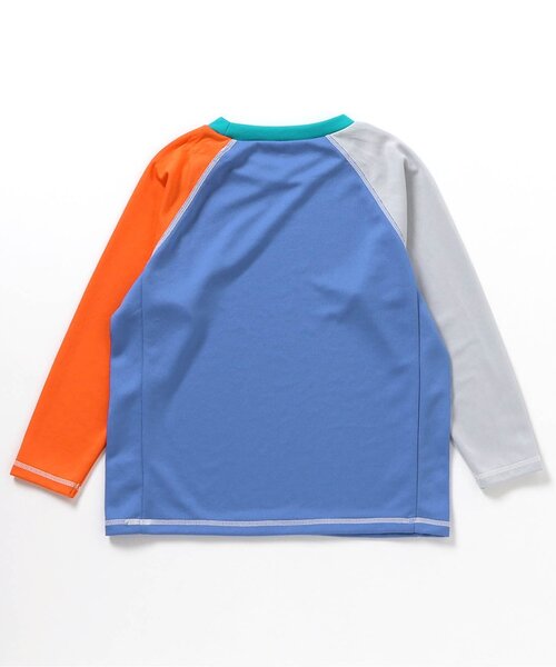 BREEZE（ブリーズ）の「【UVカット/ジュニア対応】長袖ラッシュガード（ラッシュガード・キッズ・エメラルド/ライトグレー/レインボー/ライム・80/90/100/110/120/130/140）」の22枚目の写真