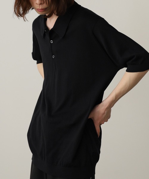 【12月スーパーSALE 15%OFF】 JOHN SMEDLEY/ジョンスメドレー 半袖コットン SS FC SHIRT ISIS トップス