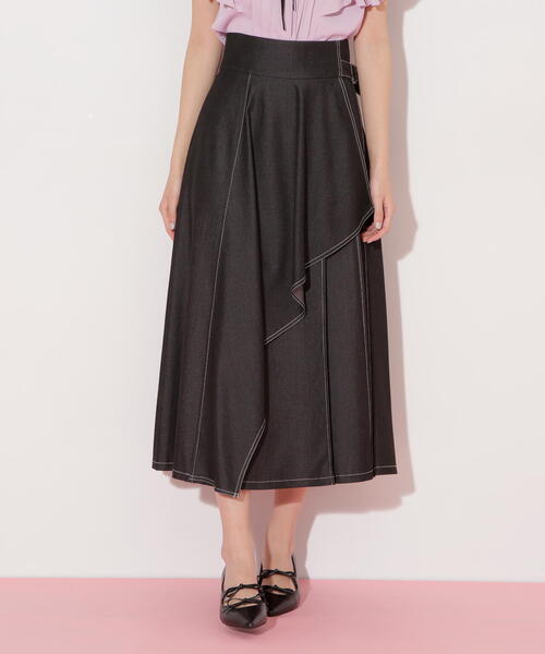 セール】◇ラッフルラップバイカラーステッチスカート（スカート