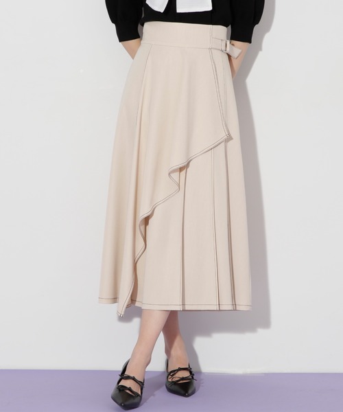 セール】◇ラッフルラップバイカラーステッチスカート（スカート