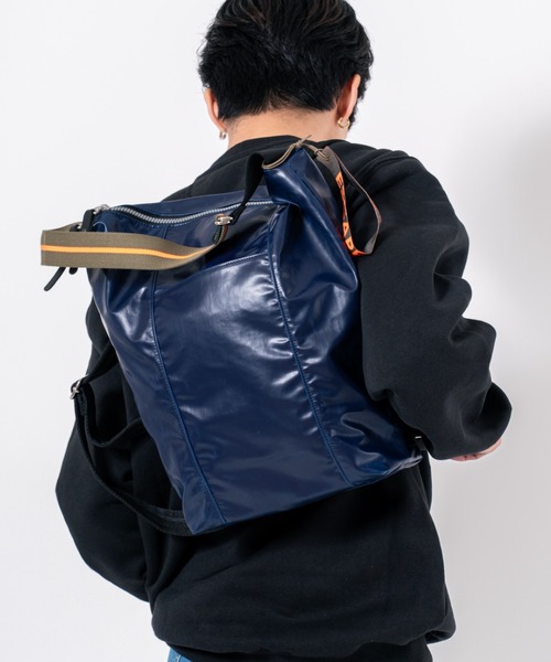 Jack Gomme(ジャックゴム)の「【JACK GOMME/ジャックゴム】2WAY バックパック トートバッグ リュック LILLE(バックパック/リュック・メンズ・ホワイト/カーキ/グレー/ブラック/ネイビー・FREE)」の5枚目の写真