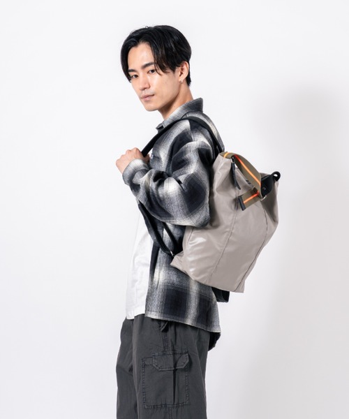 Jack Gomme(ジャックゴム)の「【JACK GOMME/ジャックゴム】2WAY バックパック トートバッグ リュック LILLE(バックパック/リュック・メンズ・ホワイト/カーキ/グレー/ブラック/ネイビー・FREE)」の17枚目の写真