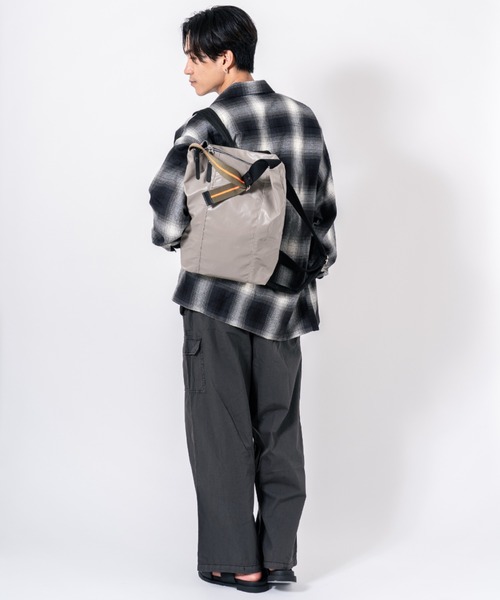 Jack Gomme(ジャックゴム)の「【JACK GOMME/ジャックゴム】2WAY バックパック トートバッグ リュック LILLE(バックパック/リュック・メンズ・ホワイト/カーキ/グレー/ブラック/ネイビー・FREE)」の19枚目の写真