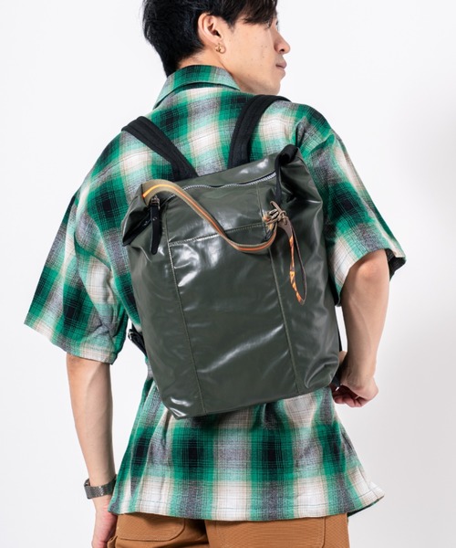Jack Gomme(ジャックゴム)の「【JACK GOMME/ジャックゴム】2WAY バックパック トートバッグ リュック LILLE(バックパック/リュック・メンズ・ホワイト/カーキ/グレー/ブラック/ネイビー・FREE)」の22枚目の写真