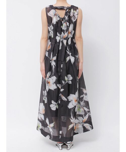 OUNNOUN プリントタックワンピース OUNNOUN】プリントタックワンピース（ワンピース）｜OUNNOUN