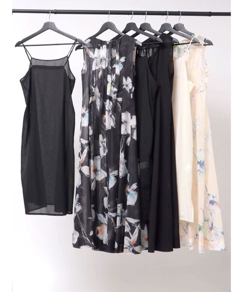 OUNNOUN】プリントタックワンピース（ワンピース）｜OUNNOUN