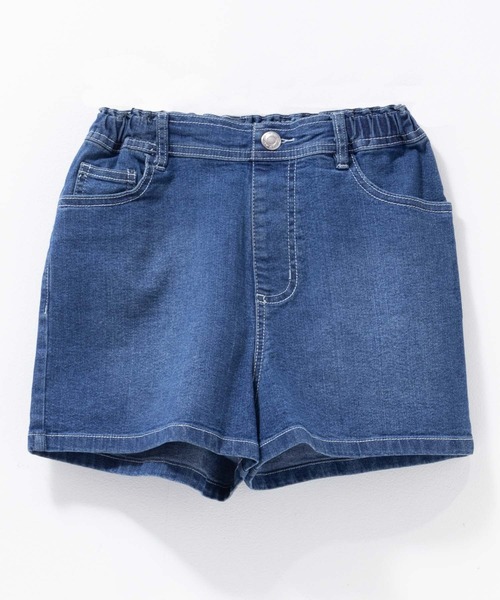 NAVY(ネイビー)の「【ガールズ】NAVY ストレッチ ハイウエストショートパンツ(その他パンツ・キッズ・ライトブルー/ブラック/サックスブルー/ブラック系その他/ネイビー系/ブルー系/ミント/パープル・120/130/140/150/160)」の8枚目の写真