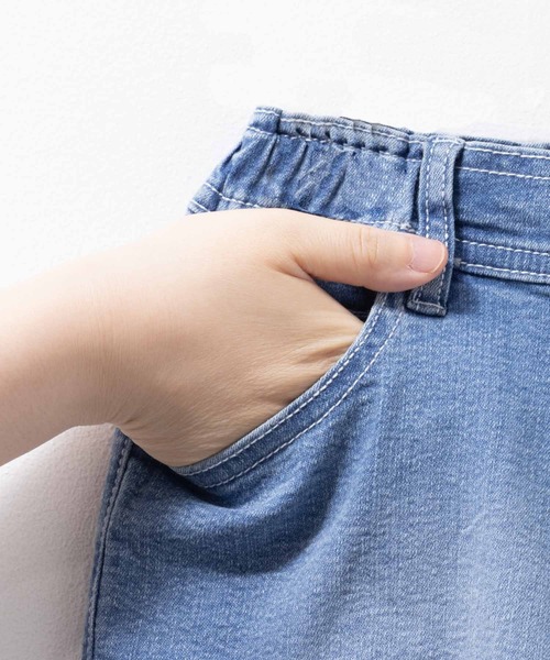 NAVY(ネイビー)の「【ガールズ】NAVY ストレッチ ハイウエストショートパンツ(その他パンツ・キッズ・ライトブルー/ブラック/サックスブルー/ブラック系その他/ネイビー系/ブルー系/ミント/パープル・120/130/140/150/160)」の17枚目の写真