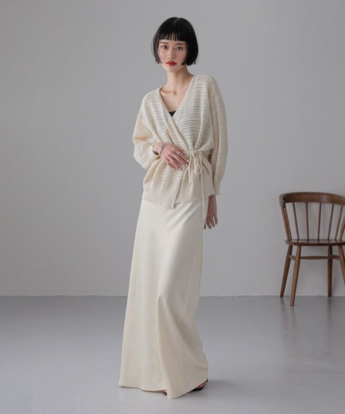 セール】スカシカシュクールカーディガン 324454（カーディガン/ボレロ