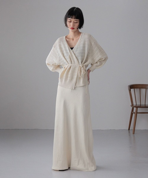 セール】スカシカシュクールカーディガン 324454（カーディガン/ボレロ