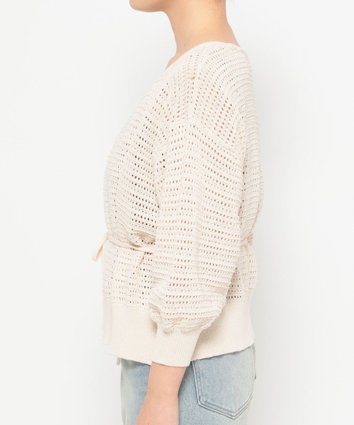 LOWRYS FARM（ローリーズファーム）の「スカシカシュクールカーディガン　324454（カーディガン/ボレロ・レディース・ブラウン/グリーン/アイボリー・FREE）」の20枚目の写真