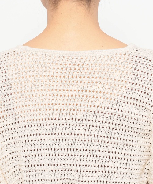 LOWRYS FARM（ローリーズファーム）の「スカシカシュクールカーディガン　324454（カーディガン/ボレロ・レディース・ブラウン/グリーン/アイボリー・FREE）」の22枚目の写真