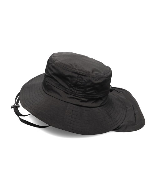 Kids Foret（キッズフォーレ）の「無地ナイロン撥水ハット・帽子（ハット・キッズ・ブラック/カーキ/ピンク/ラベンダー・50/52/54/56）」の7枚目の写真