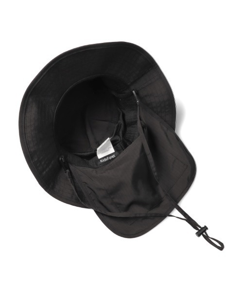 Kids Foret（キッズフォーレ）の「無地ナイロン撥水ハット・帽子（ハット・キッズ・ブラック/カーキ/ピンク/ラベンダー・50/52/54/56）」の8枚目の写真