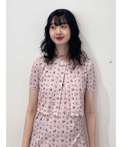 セール】レースフラワーカットキャミワンピース【セット対応