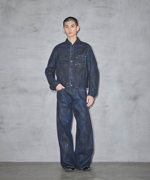 Just Like Dat レプリカジャケット サイフィ 受注生産品 別注 COATING 3D TRUCKER JACKET（デニムジャケット）｜NVRFRGT