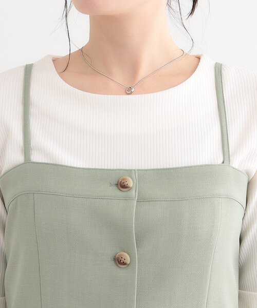 DRESKIP（ドレスキップ）の「【セットアップ可】コーデが華やぐ 大人の麻調キャミビスチェ（ベスト・レディース・ナチュラル/ネイビー/グリーン系・01/02/03/04）」の20枚目の写真