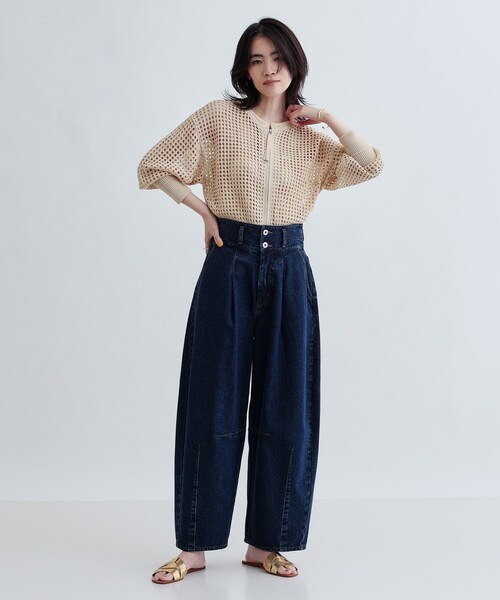 GALLEST（ギャレスト）の「透かし編みニットカーディガン（カーディガン/ボレロ・レディース・ホワイト/ブラック/ナチュラル・38）」の10枚目の写真