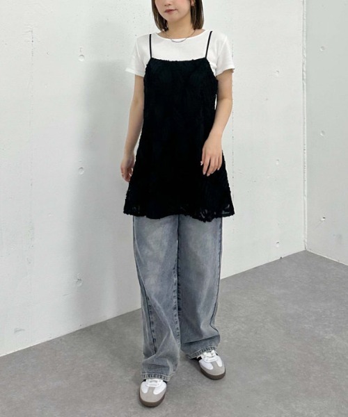 archives(アルシーヴ)の「モチーフレースミニキャミワンピース(ワンピース・レディース・オフホワイト/ブラック・MEDIUM)」の18枚目の写真