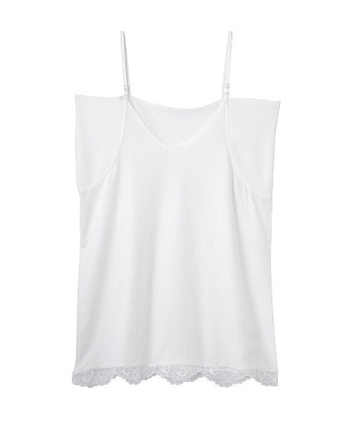 PEACH JOHN（ピーチジョン）の「【吸水速乾＆接触冷感】クーリッシュキャミソール（ワキ汗パッド付き）（インナーウェア/肌着・レディース・ブラック/ベージュ/ホワイト・SMALL/MEDIUM/LARGE）」の14枚目の写真